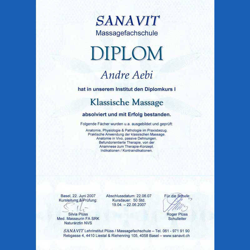 Diplom Sanavit I