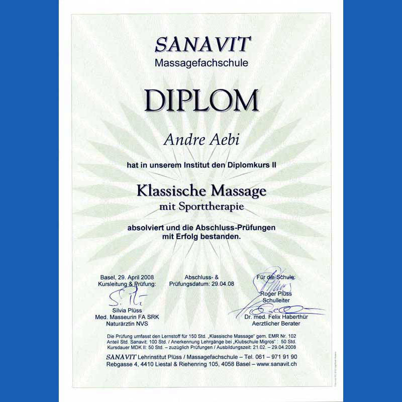 Diplom Sanavit II